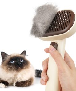 アウムカ (aumuca) ペット用ブラシ「ワンプッシュ式」猫ブラシ 犬用ブラシ 猫 犬 抜け毛取り ブラシ マッサージ スリッカーブラシ ブラッシングブラシ 毛玉取りブラシ 犬猫通用 短毛 長毛 種向け ブラシセット 丸洗い可能 皮膚に優しいブラシ BabyPets JPメーカー保証 (ブラ